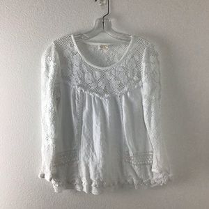 Anthropologie White Top Medium